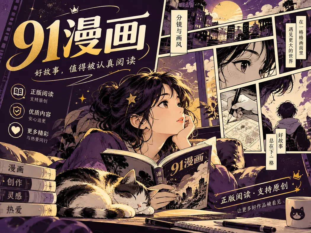 漫画分镜主题几何插画